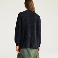 JASPER CARDIGAN IN JACQUARD - BLUE