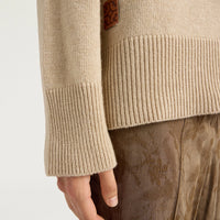 QUINCE SWEATER IN WOOL/CASHMERE - SAND