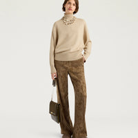 QUINCE SWEATER IN WOOL/CASHMERE - SAND