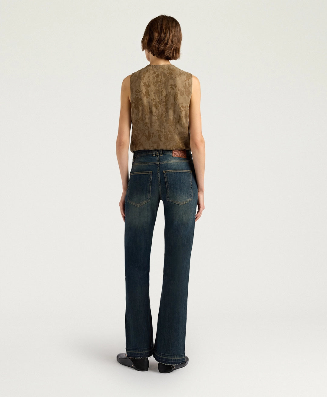 CAMDEN PANTS IN 10 OZ STONE WASHED DENIM - MUD