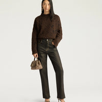 KEATS PANTS IN 10 OZ LAMINATED DENIM - GOLD