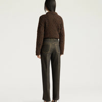 KEATS PANTS IN 10 OZ LAMINATED DENIM - GOLD