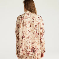 ORCHID SHIRT IN PRINTED JACQUARD VISCOSE - BORDEAUX MULTICOLOR