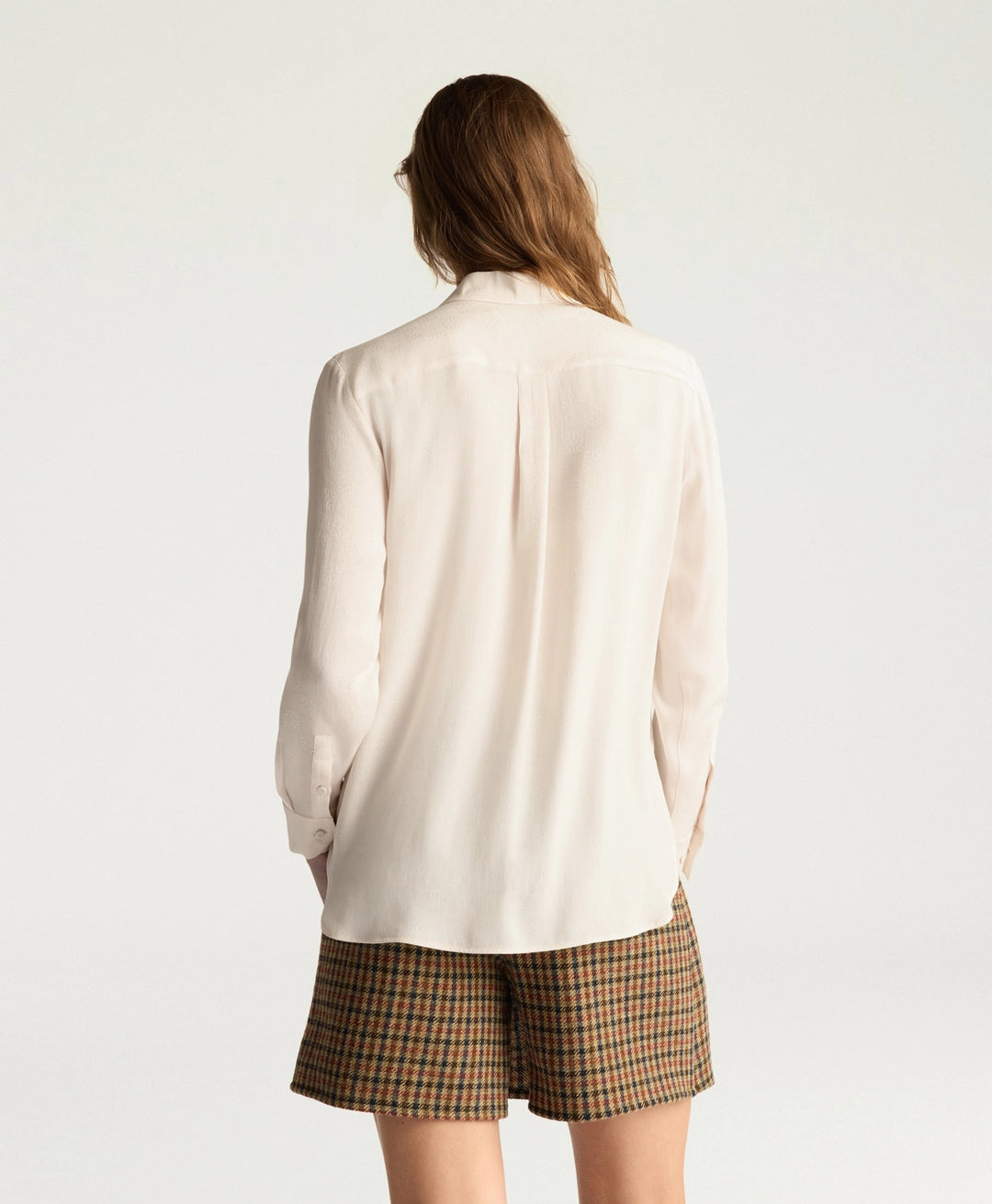 ELIAS SHIRT IN ACETATE/SILK JACQUARD - LIGHT PINK