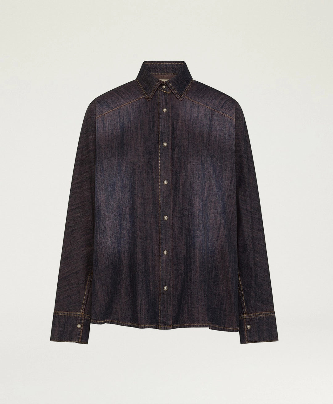SAMUEL SHIRT: STONE WASHED DENIM