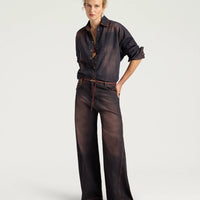 SAMUEL SHIRT: STONE WASHED DENIM