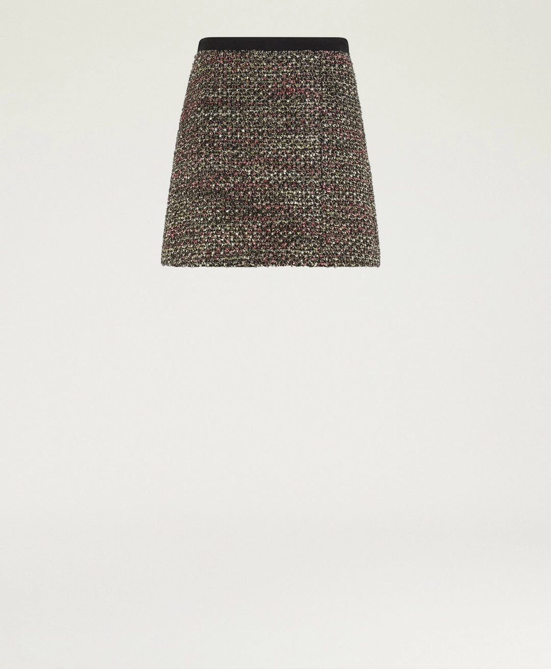 POCKY SKIRT IN TWEED - BLACK MULTICOLOR