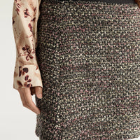 POCKY SKIRT IN TWEED - BLACK MULTICOLOR