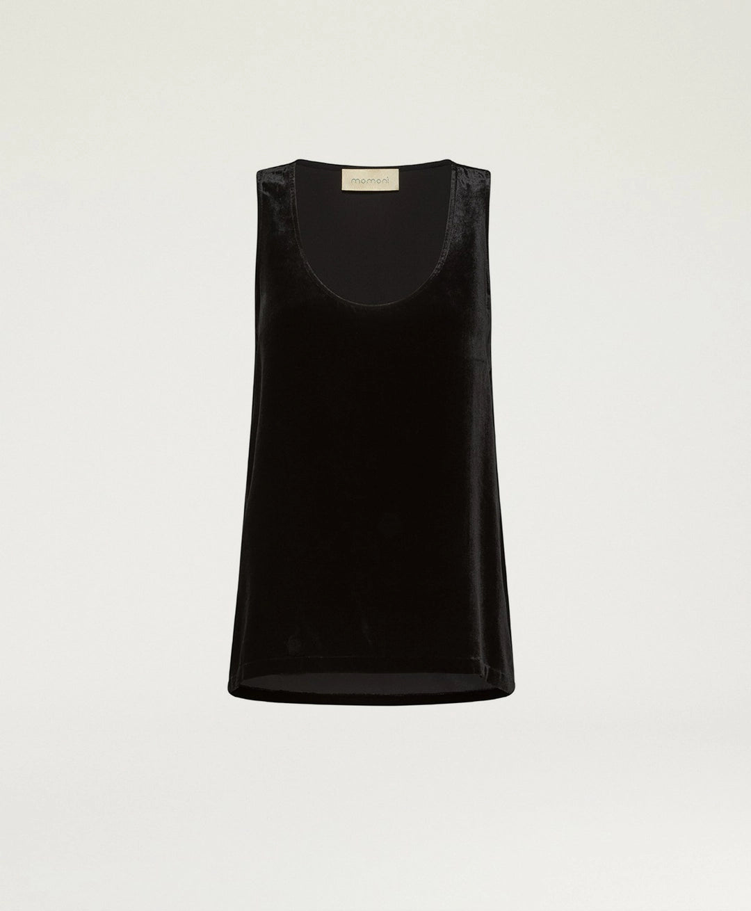 REMY TOP IN SMOOTH VELVET - BLACK