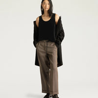 REMY TOP IN SMOOTH VELVET - BLACK