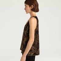 REMY TOP IN EMBROIDERED VELVET