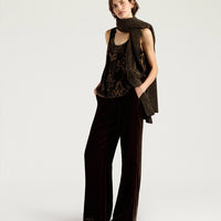 REMY TOP IN EMBROIDERED VELVET