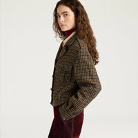 CIDER COAT IN CHECK WOOL - MULTICOLOR