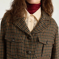 CIDER COAT IN CHECK WOOL - MULTICOLOR