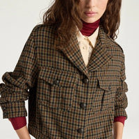 CIDER COAT IN CHECK WOOL - MULTICOLOR