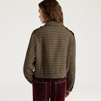 CIDER COAT IN CHECK WOOL - MULTICOLOR