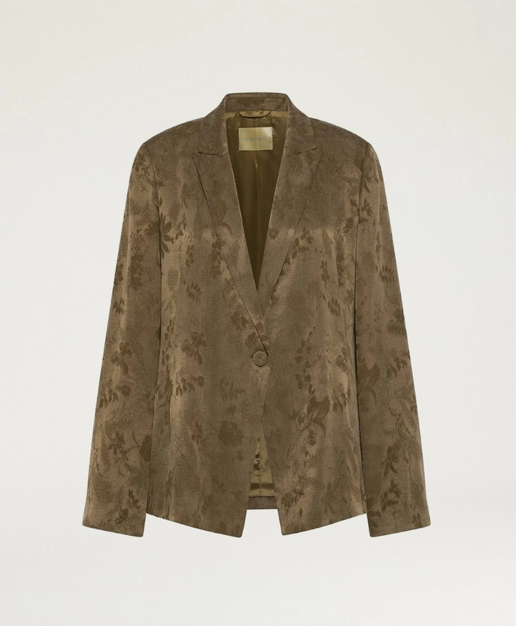 MAYFAIR JACKET IN JACQUARD CUPRO - MILITARY GREEN