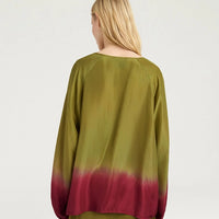 MANTRA BLOUSE IN TIE DYED HABUTAI