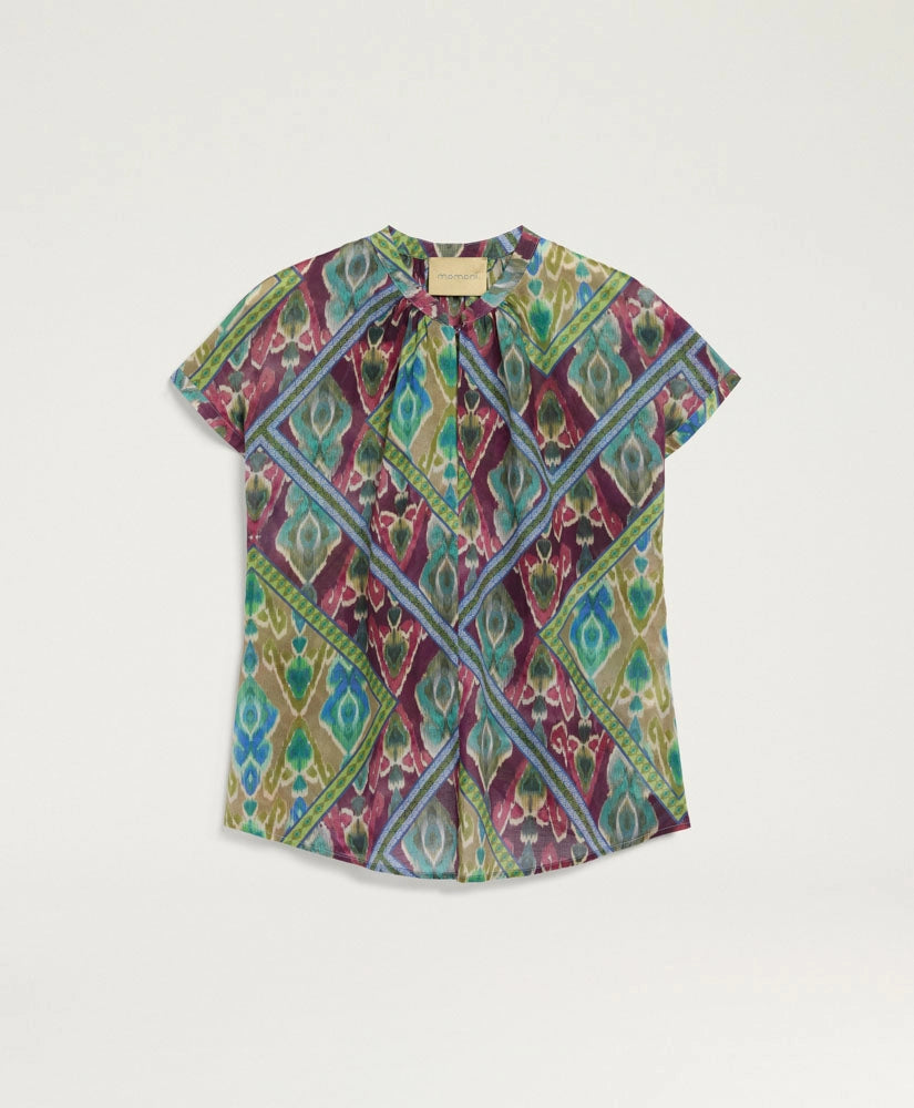 COPAL BLOUSE IN PRINTED COTTON VOILE
