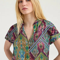 COPAL BLOUSE IN PRINTED COTTON VOILE