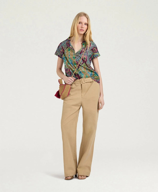 COPAL BLOUSE IN PRINTED COTTON VOILE