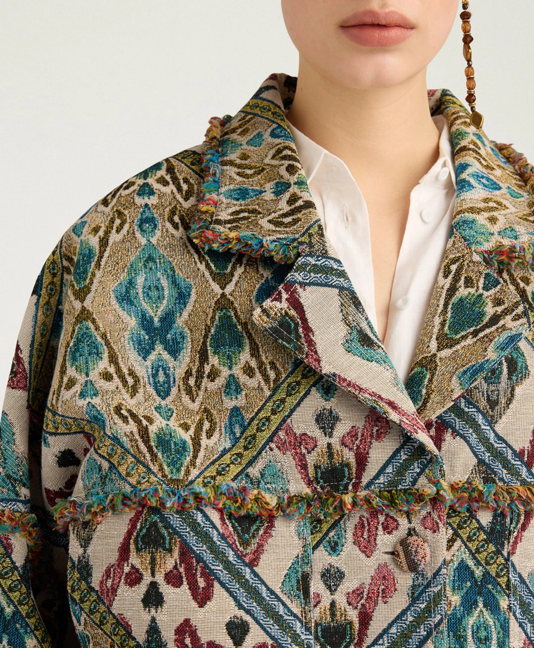 CANTADORA COAT IN GOBELIN - AVIO MULTICOLOR