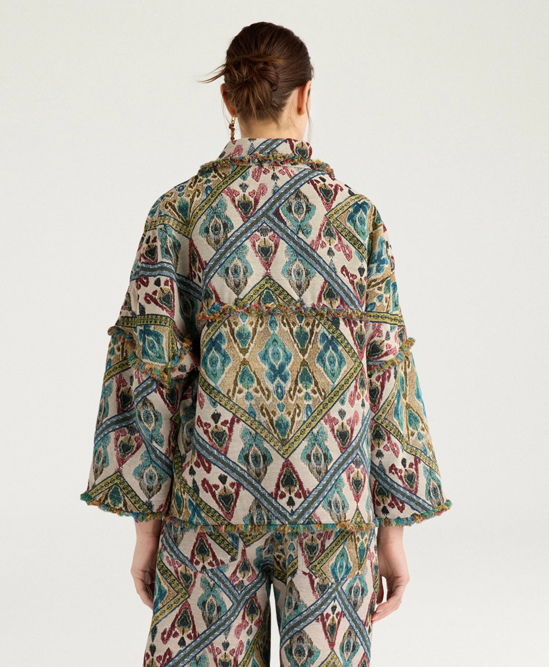 CANTADORA COAT IN GOBELIN - AVIO MULTICOLOR