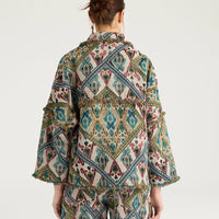 CANTADORA COAT IN GOBELIN - AVIO MULTICOLOR