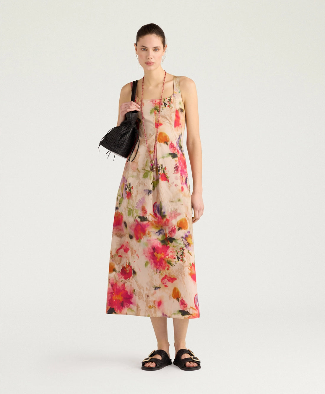 SHUE DRESS IN PRINTED POPLIN