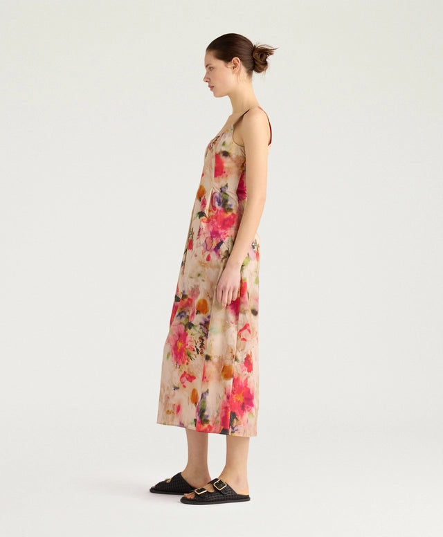 SHUE DRESS IN PRINTED POPLIN