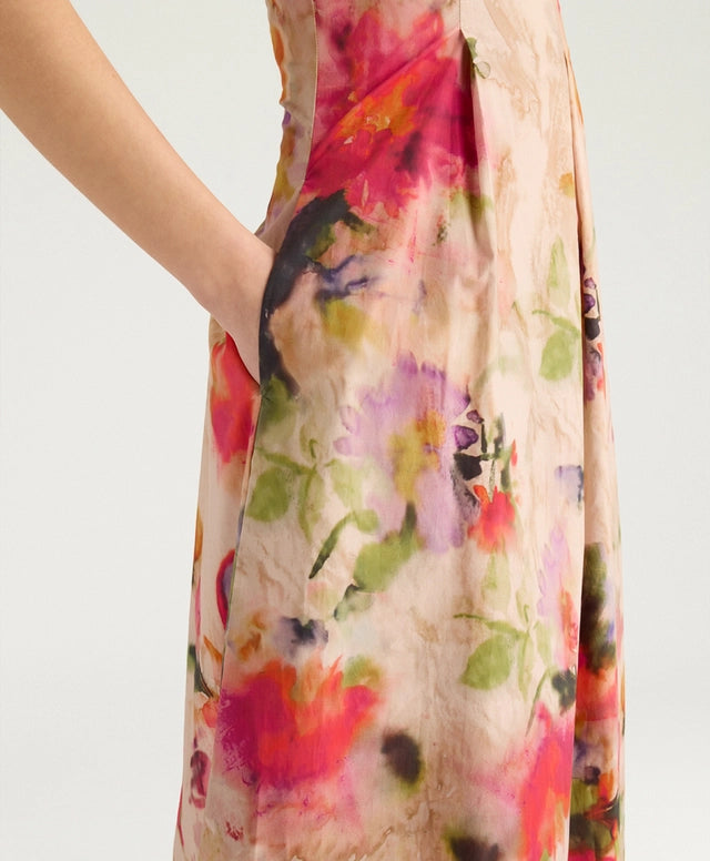 SHUE DRESS IN PRINTED POPLIN