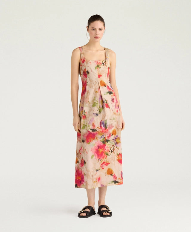 SHUE DRESS IN PRINTED POPLIN