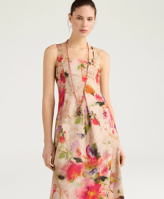 SHUE DRESS IN PRINTED POPLIN