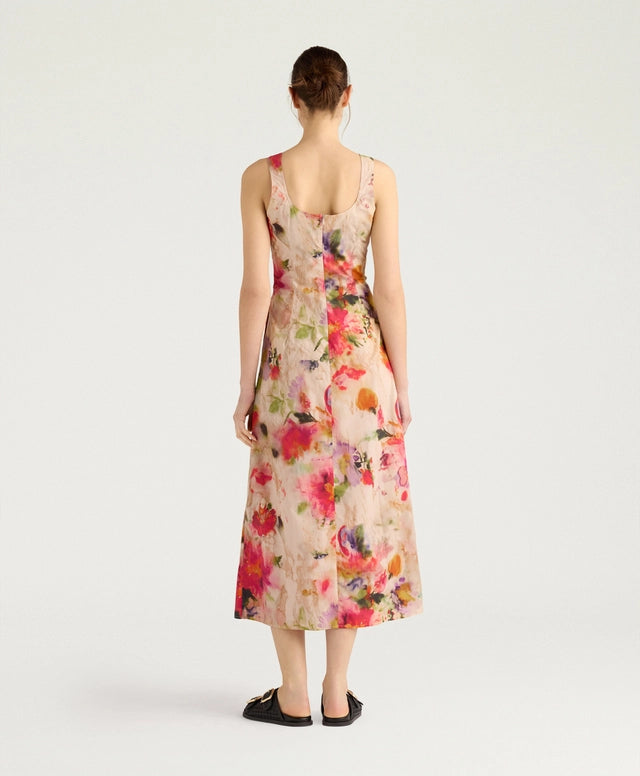 SHUE DRESS IN PRINTED POPLIN
