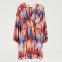 LUNO DRESS IN PRINTED HABUTAI