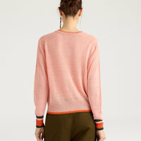 RIO SWEATER IN LINEN - PINK