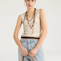 ELLA TOP IN LINEN - CREAM