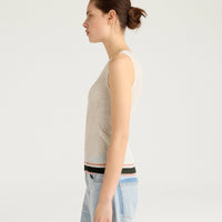 ELLA TOP IN LINEN - CREAM