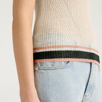 ELLA TOP IN LINEN - CREAM