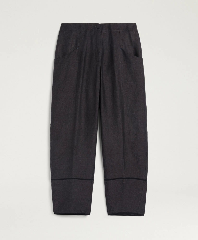 SILVERADO PANTS IN LINEN - CHARCOAL GRAY