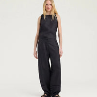 SILVERADO PANTS IN LINEN - CHARCOAL GRAY