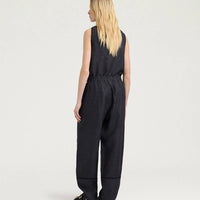 SILVERADO PANTS IN LINEN - CHARCOAL GRAY