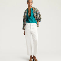 AIDAN PANTS IN STRETCH ECRU DENIM - WHITE