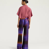 MARAJO PANTS IN ALL-OVER PRINTED SATIN