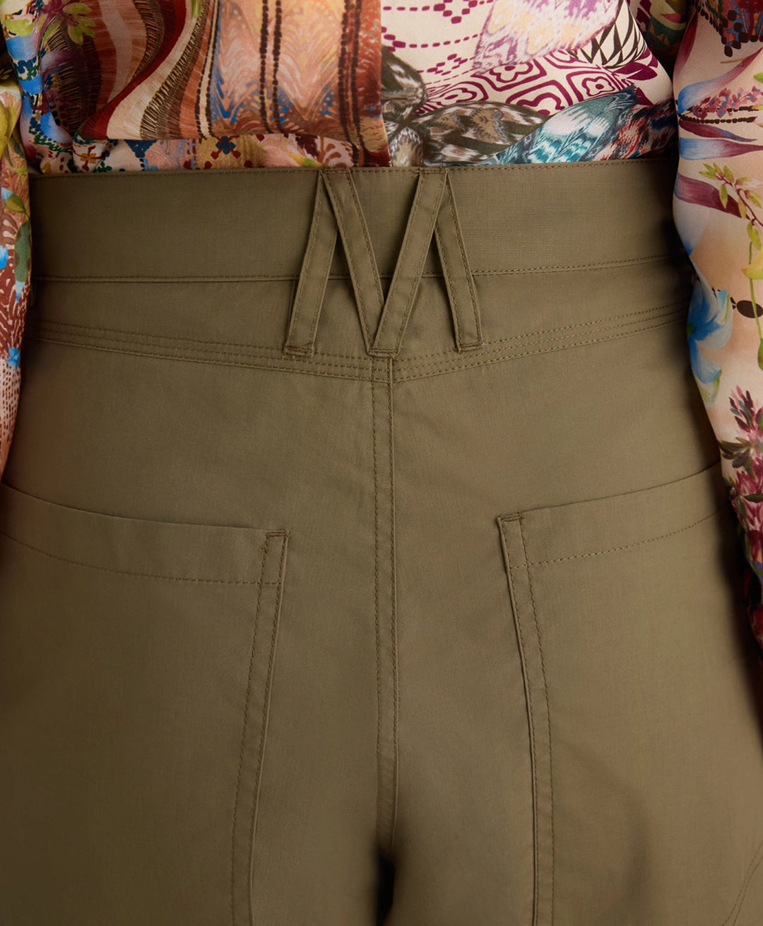 TRES PANTS IN POPLIN - KAHKI