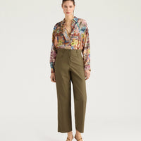TRES PANTS IN POPLIN - KAHKI