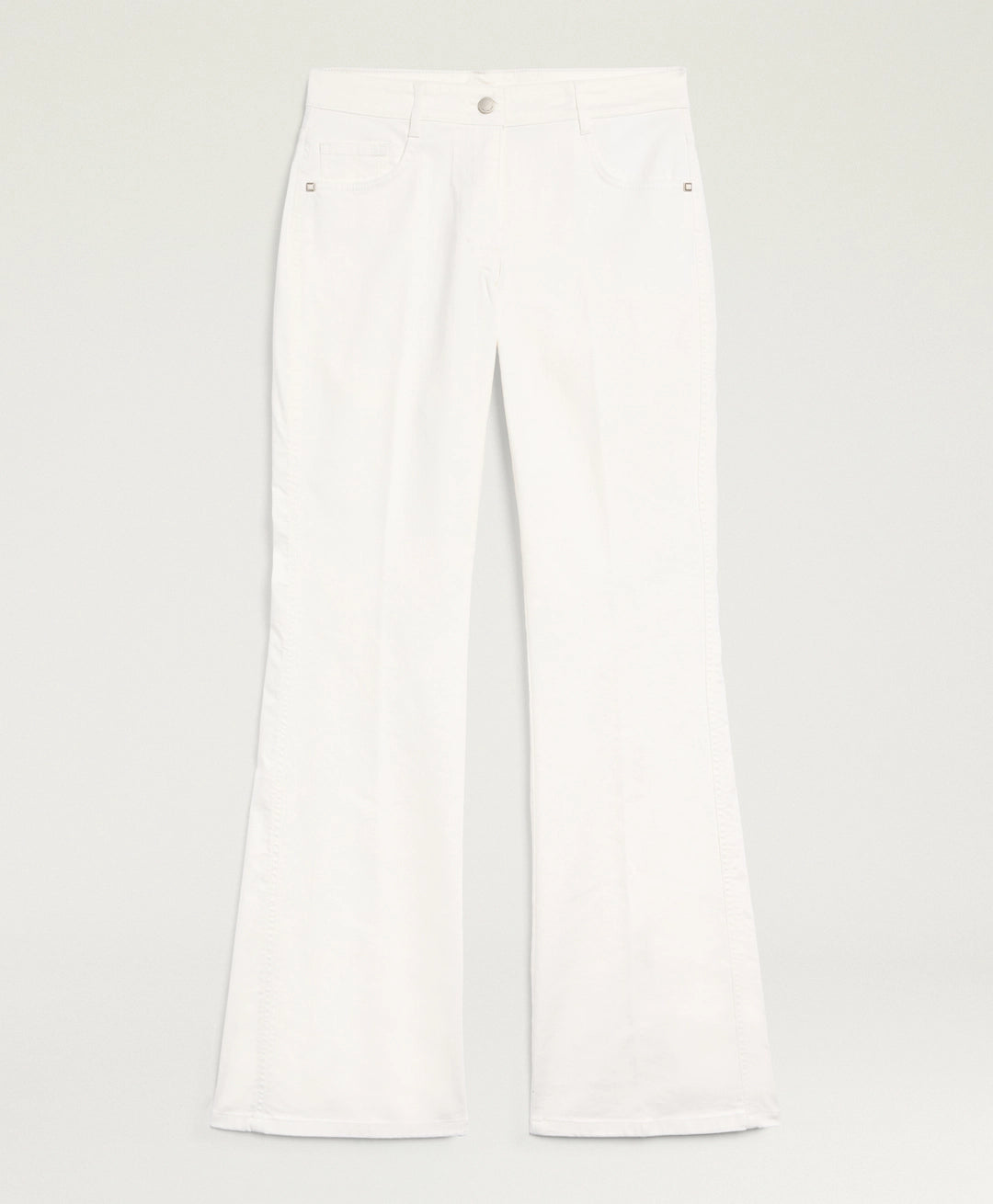 LUIS PANTS IN STRETCH ECRU DENIM - WHITE