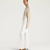 LUIS PANTS IN STRETCH ECRU DENIM - WHITE