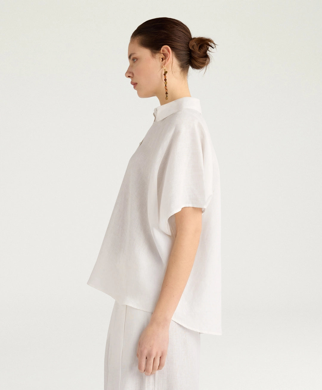 BROOKLYN SHIRT IN LINEN - MILK