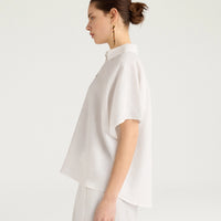 BROOKLYN SHIRT IN LINEN - MILK